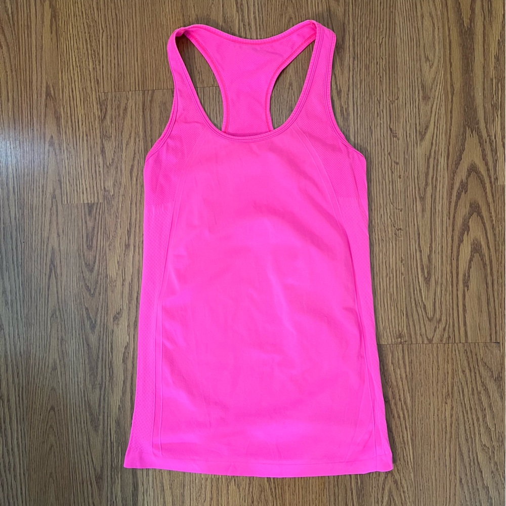 Athleta Women's Pink Racerback Tank Top Size Medium